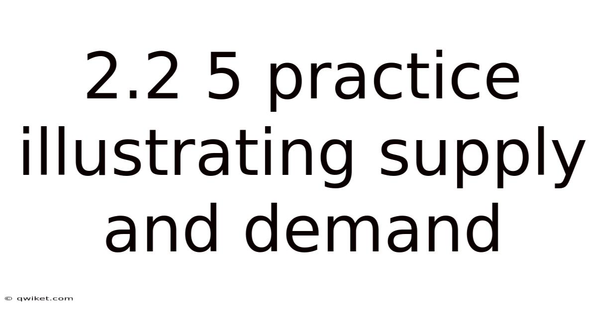 2.2 5 Practice Illustrating Supply And Demand
