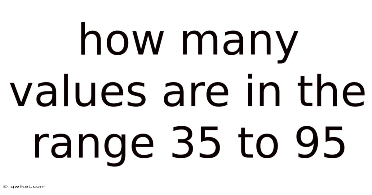 How Many Values Are In The Range 35 To 95