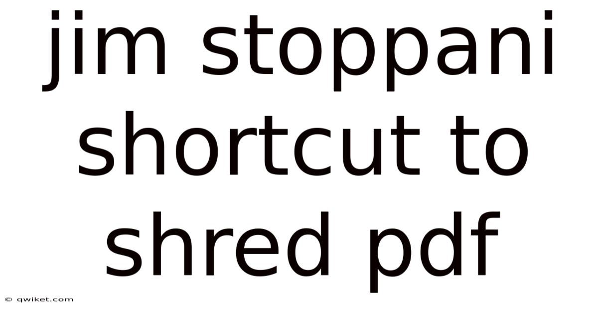 Jim Stoppani Shortcut To Shred Pdf